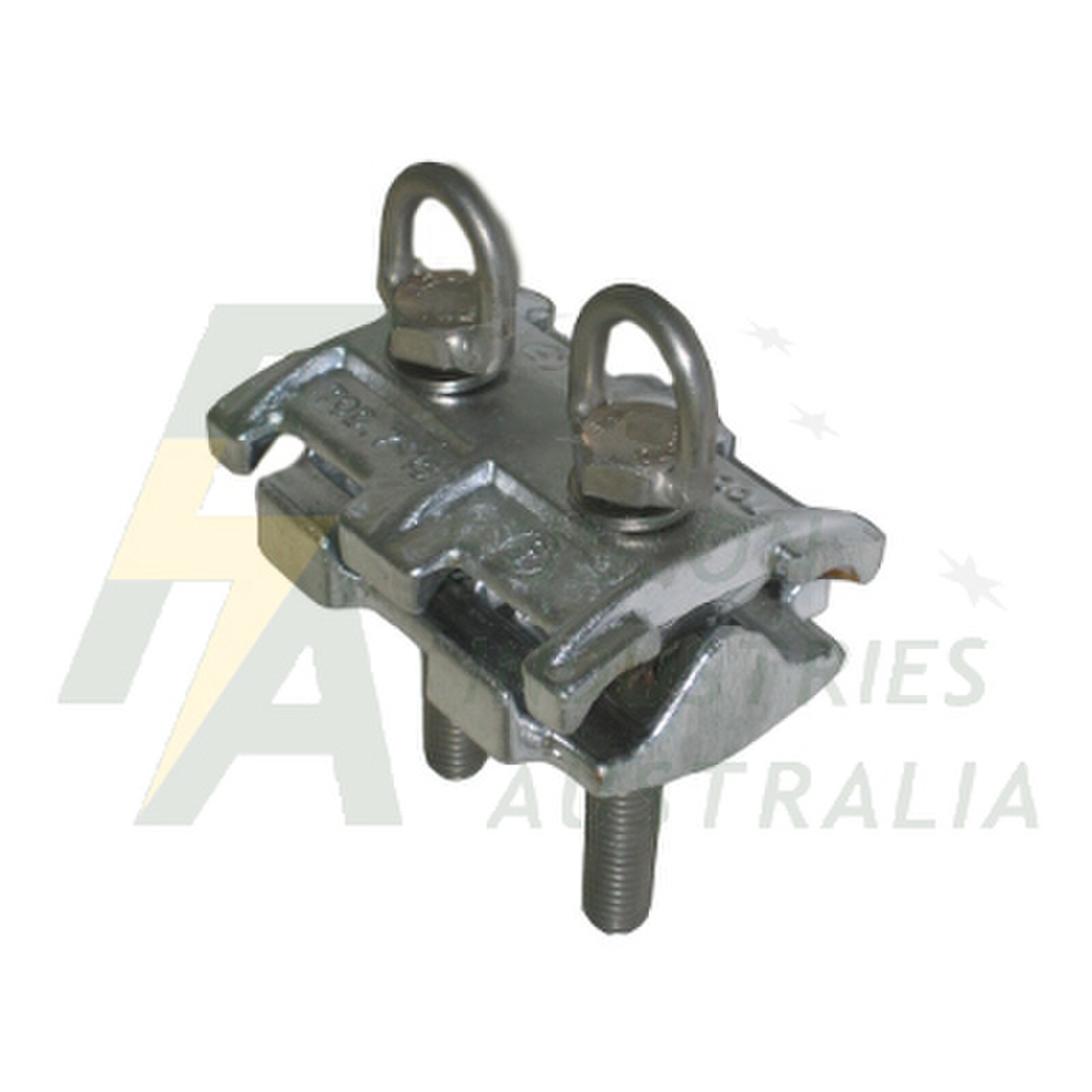TOD719SP Aluminium parallel groove clamp with compression spring between castings - hotstick operated 7/2.5 to 19/3.75 (7mm-19mm diameter) ESS-292220